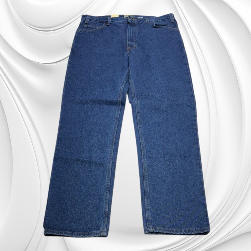 WEARGUARD Men’s 36 x 32 Straight Leg Denim Blue Jeans